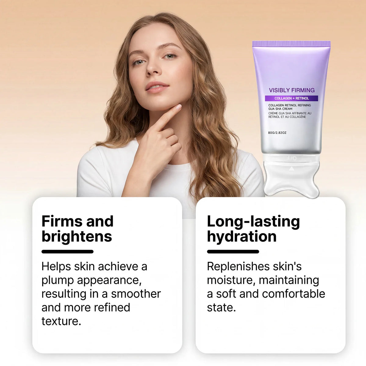 Collagen + Retinol Gua Sha Firming Cream 80g